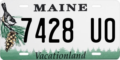 ME license plate 7428UO