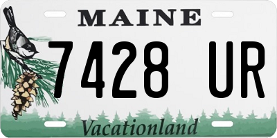 ME license plate 7428UR