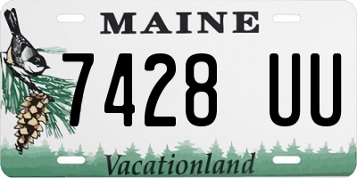 ME license plate 7428UU