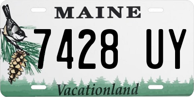 ME license plate 7428UY