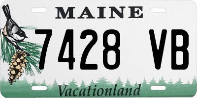 ME license plate 7428VB