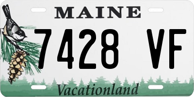 ME license plate 7428VF
