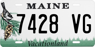 ME license plate 7428VG