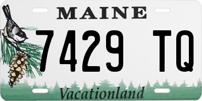 ME license plate 7429TQ