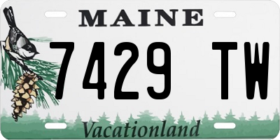 ME license plate 7429TW
