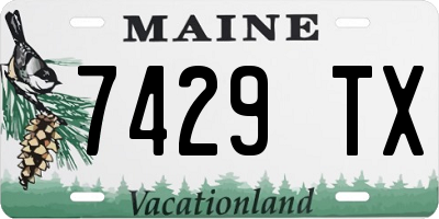 ME license plate 7429TX