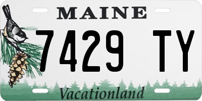 ME license plate 7429TY