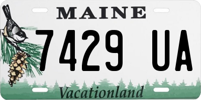 ME license plate 7429UA