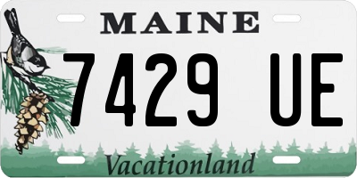 ME license plate 7429UE