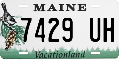 ME license plate 7429UH