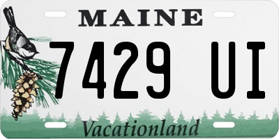 ME license plate 7429UI