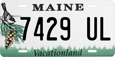 ME license plate 7429UL
