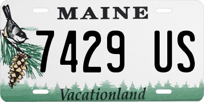 ME license plate 7429US