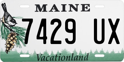 ME license plate 7429UX