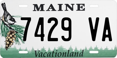 ME license plate 7429VA