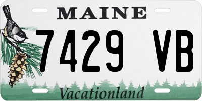 ME license plate 7429VB