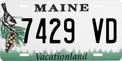 ME license plate 7429VD