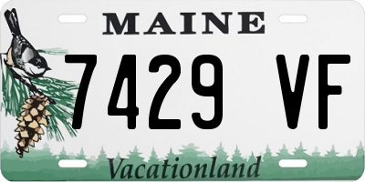 ME license plate 7429VF
