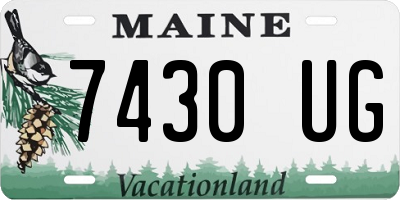 ME license plate 7430UG