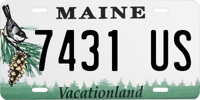 ME license plate 7431US