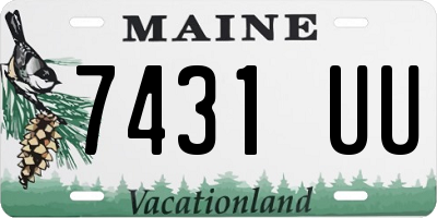 ME license plate 7431UU