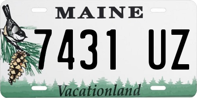 ME license plate 7431UZ