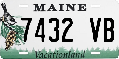 ME license plate 7432VB