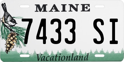 ME license plate 7433SI
