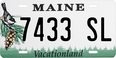 ME license plate 7433SL