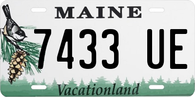 ME license plate 7433UE