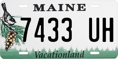 ME license plate 7433UH