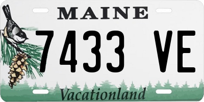 ME license plate 7433VE