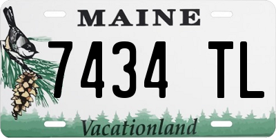 ME license plate 7434TL