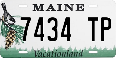 ME license plate 7434TP