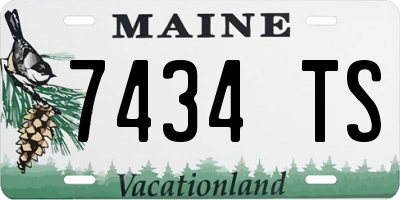 ME license plate 7434TS
