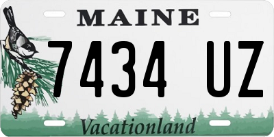 ME license plate 7434UZ