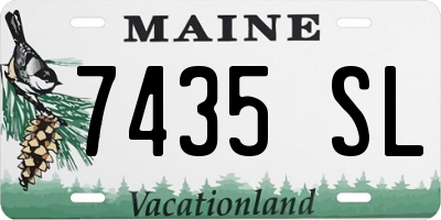 ME license plate 7435SL