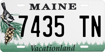 ME license plate 7435TN