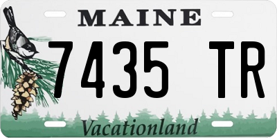 ME license plate 7435TR