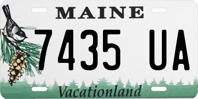 ME license plate 7435UA