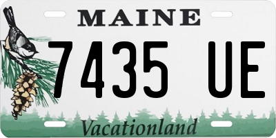 ME license plate 7435UE