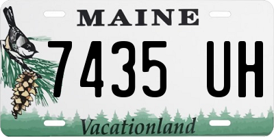 ME license plate 7435UH