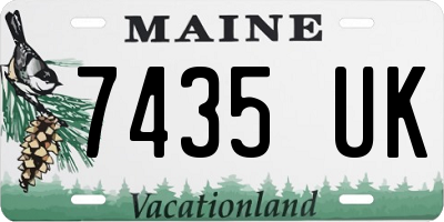 ME license plate 7435UK
