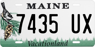 ME license plate 7435UX