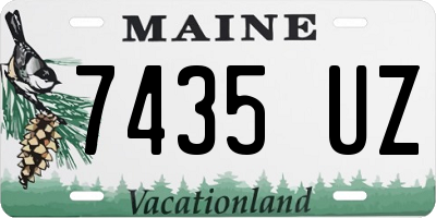 ME license plate 7435UZ