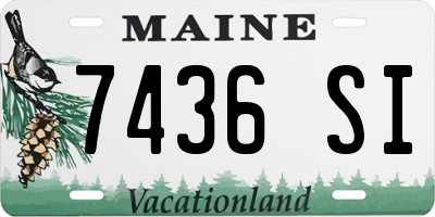 ME license plate 7436SI