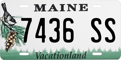 ME license plate 7436SS