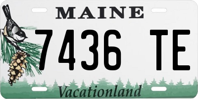 ME license plate 7436TE