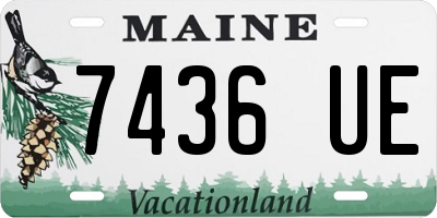ME license plate 7436UE