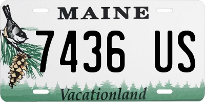 ME license plate 7436US